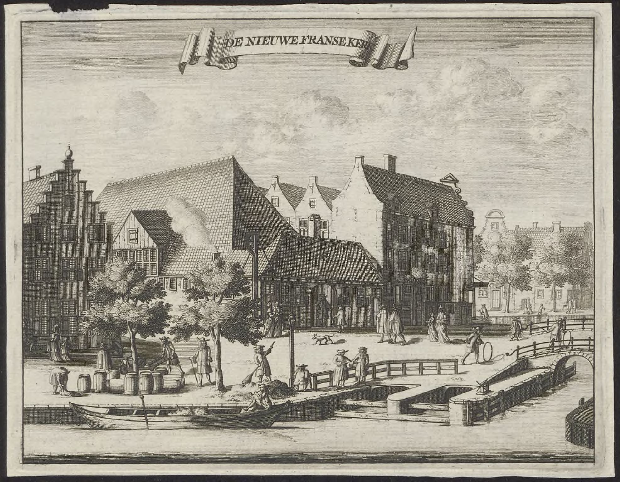 View of the New Walloon Church in Amsterdam