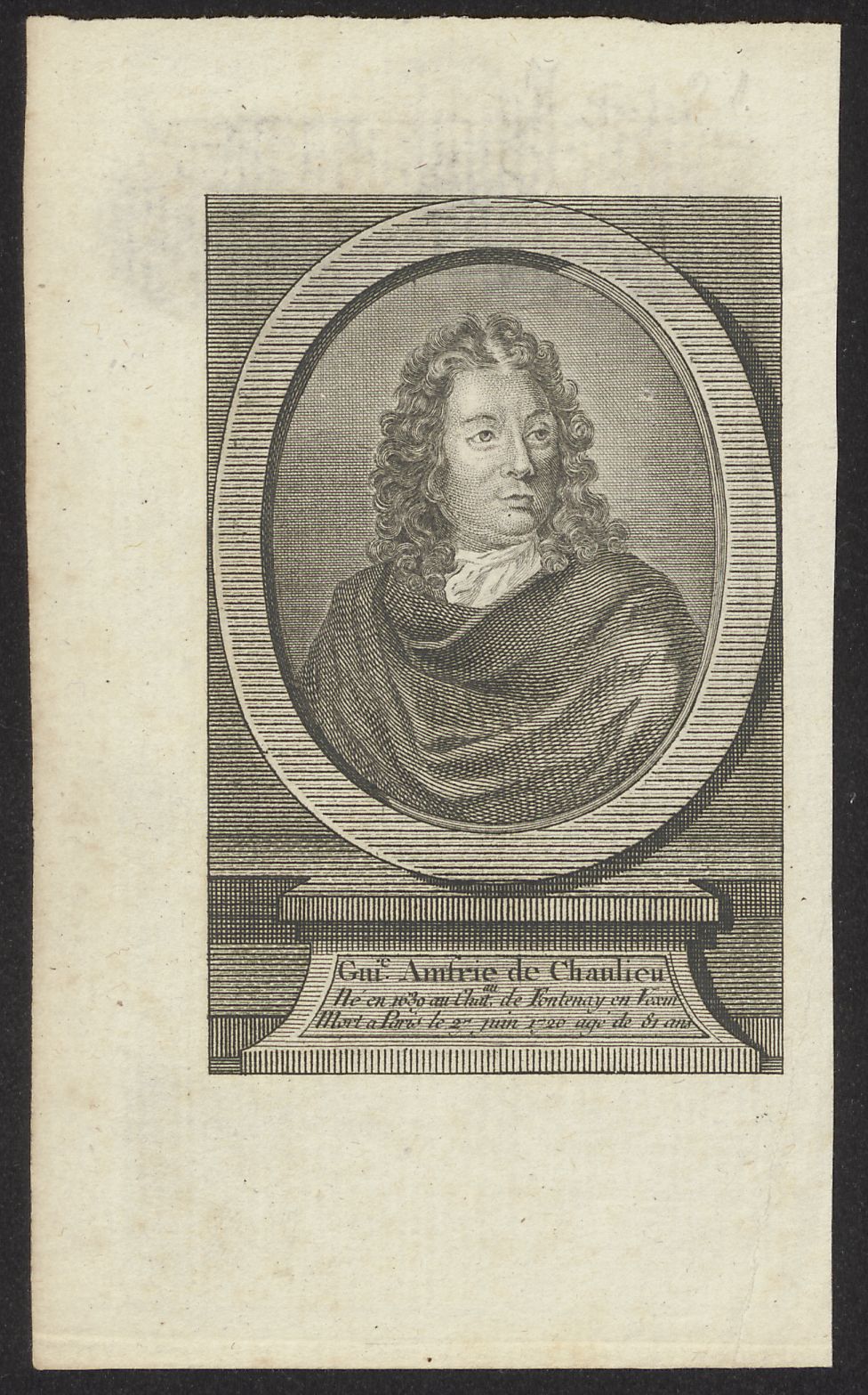 Portrait of Guillaume Amfrie de Chaulieu