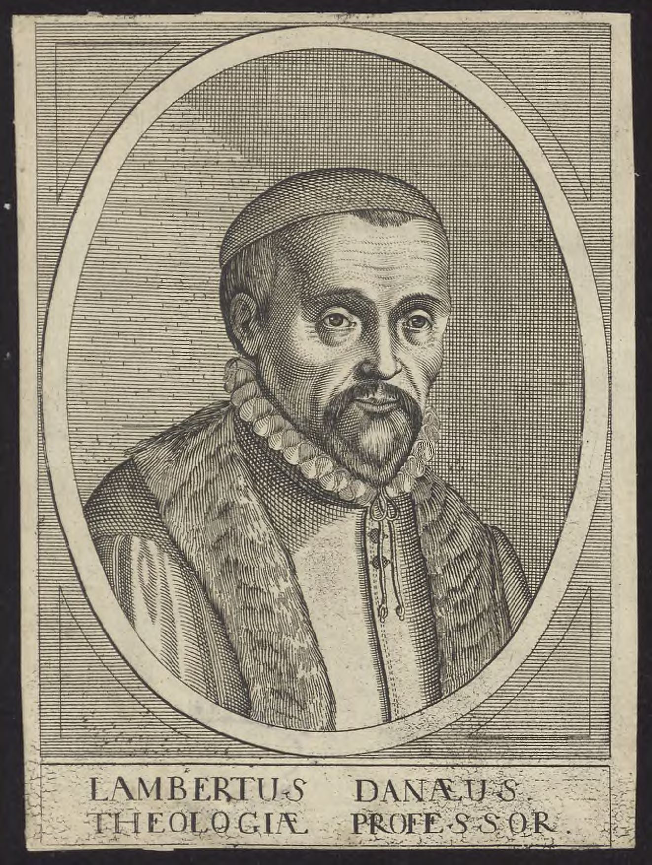 Portrait of Lambertus Danaeus, professor of Theology