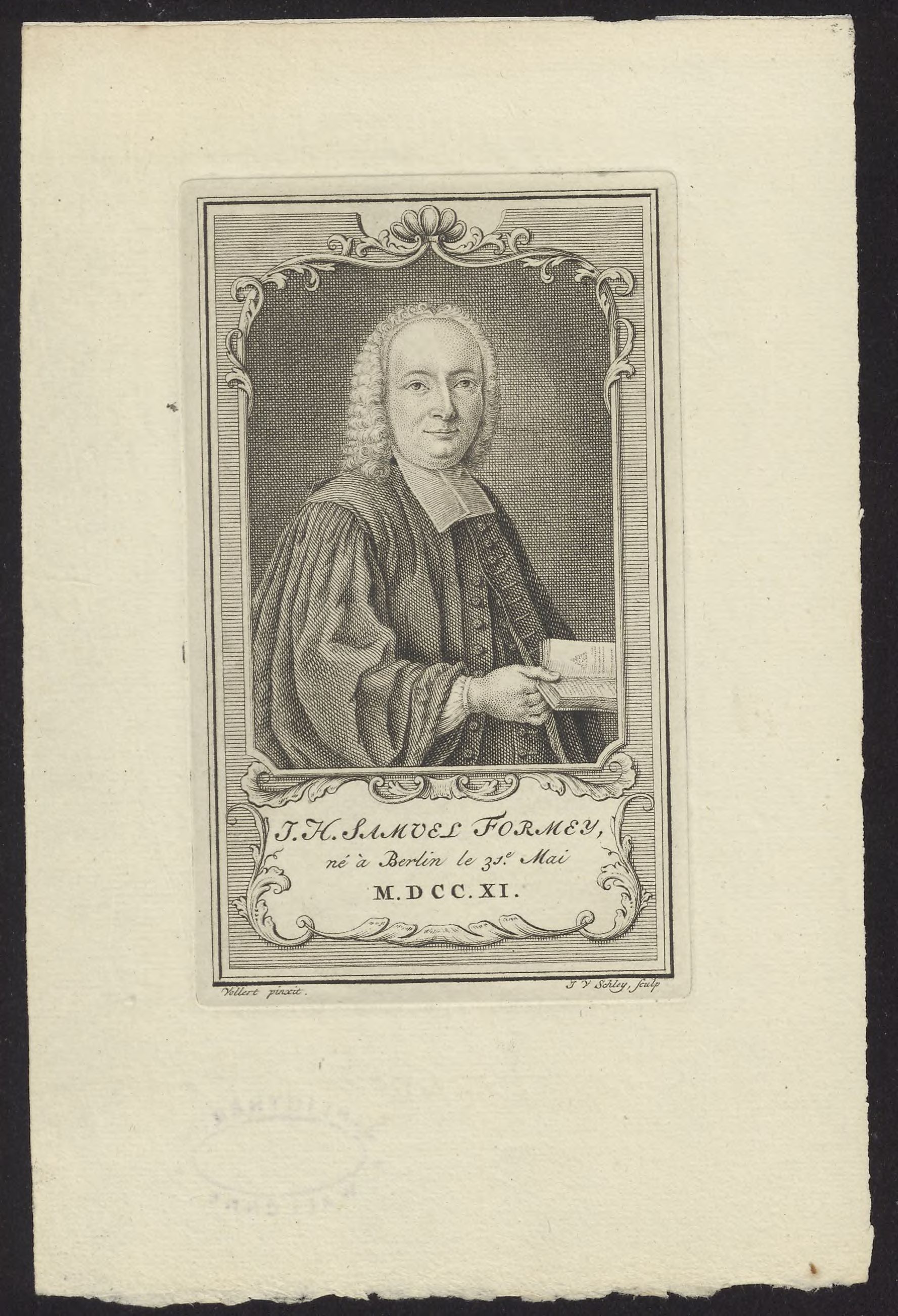Portrait of J.H. Samuel Formey