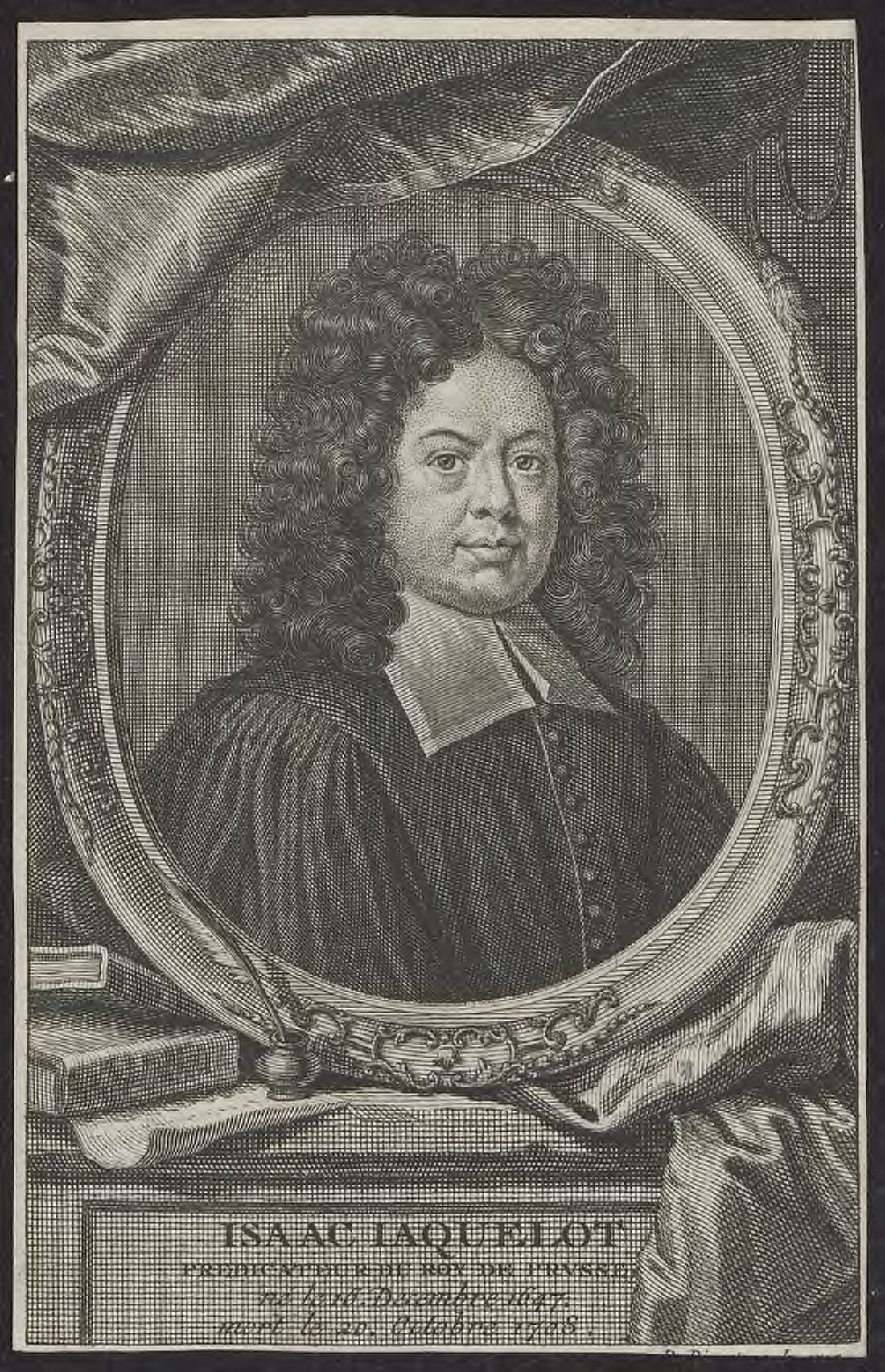 Portrait of Isaac Jacquelot, minister to the king of Prussia