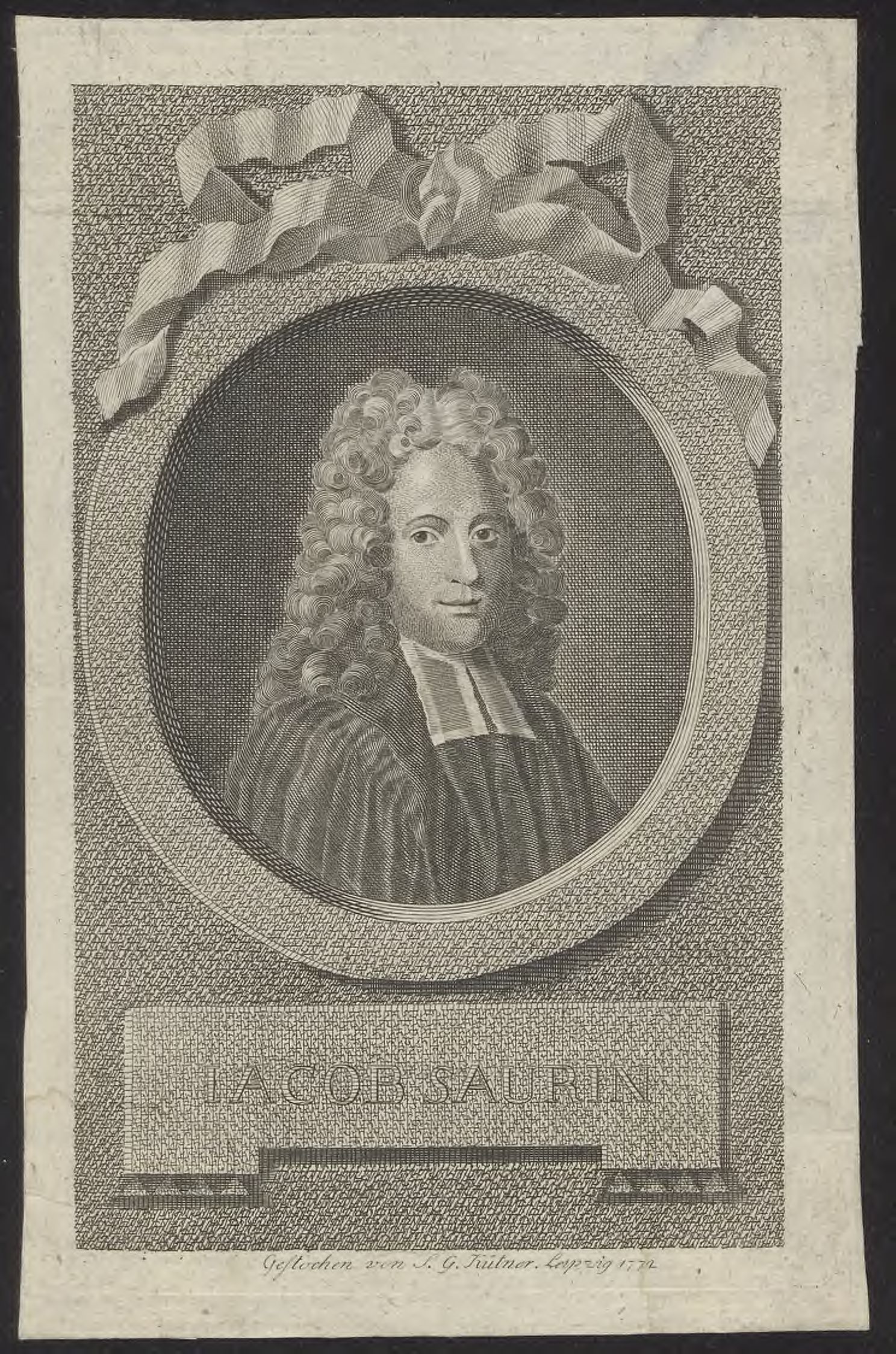 Portrait of Jacques Saurin, minister at The Hague