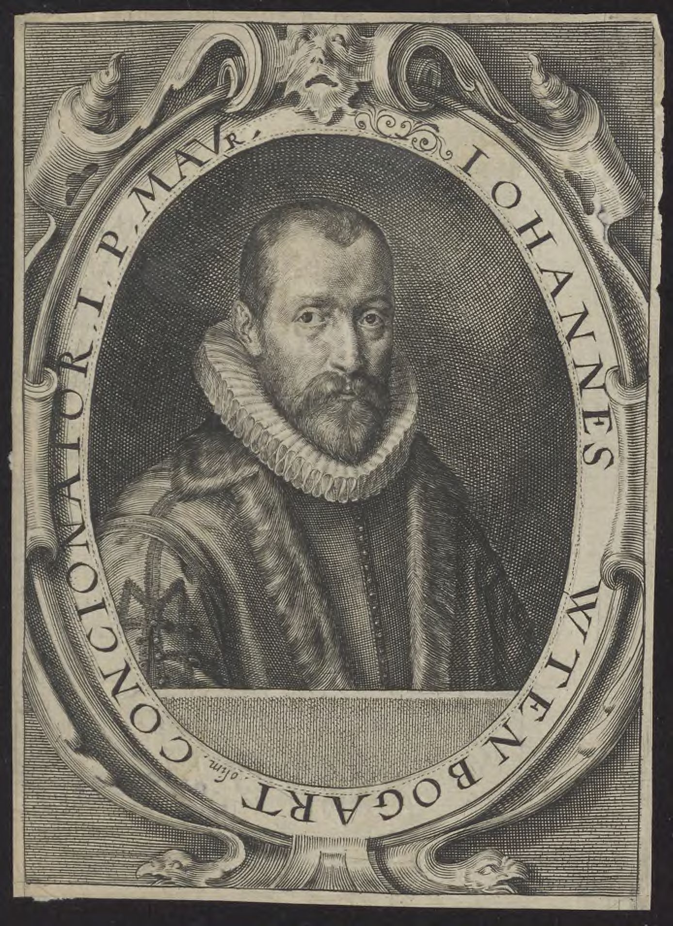 Portrait of Johannes Wttenbogaert, Remonstrant minister