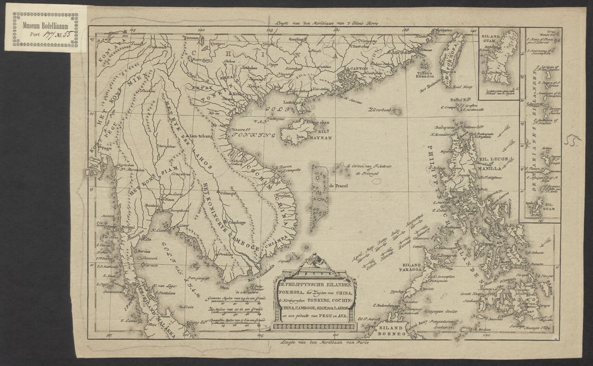 De Philippynsche eilanden, Formosa, het Zuijden van China, de Koninkrijken Tonking, Cochinchina, Camboge, Siam, der Lahos en een gedeelte van Pegu en Ava