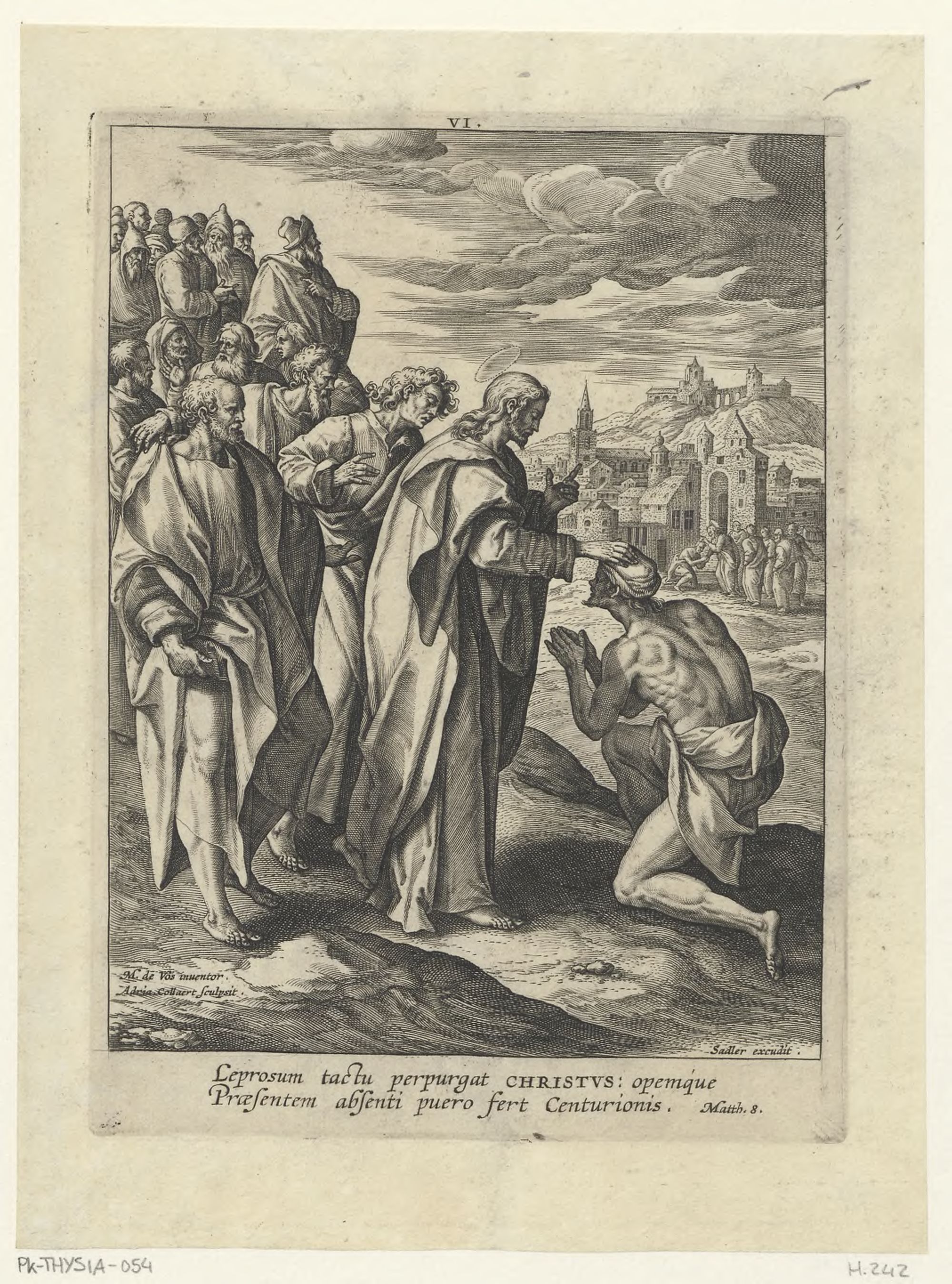 Vita Christi: Christ healing a leper