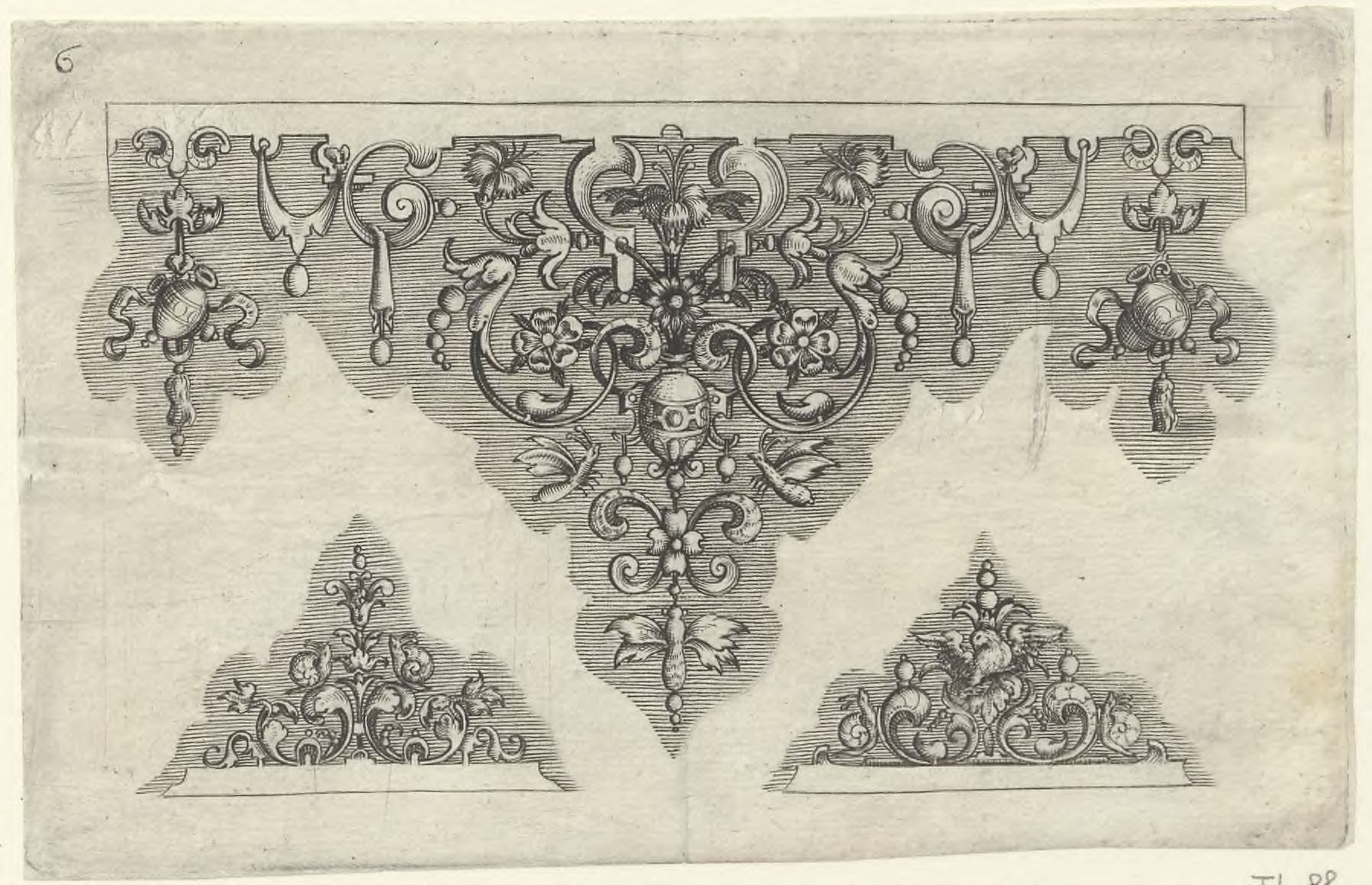 Ornamental border with flowers