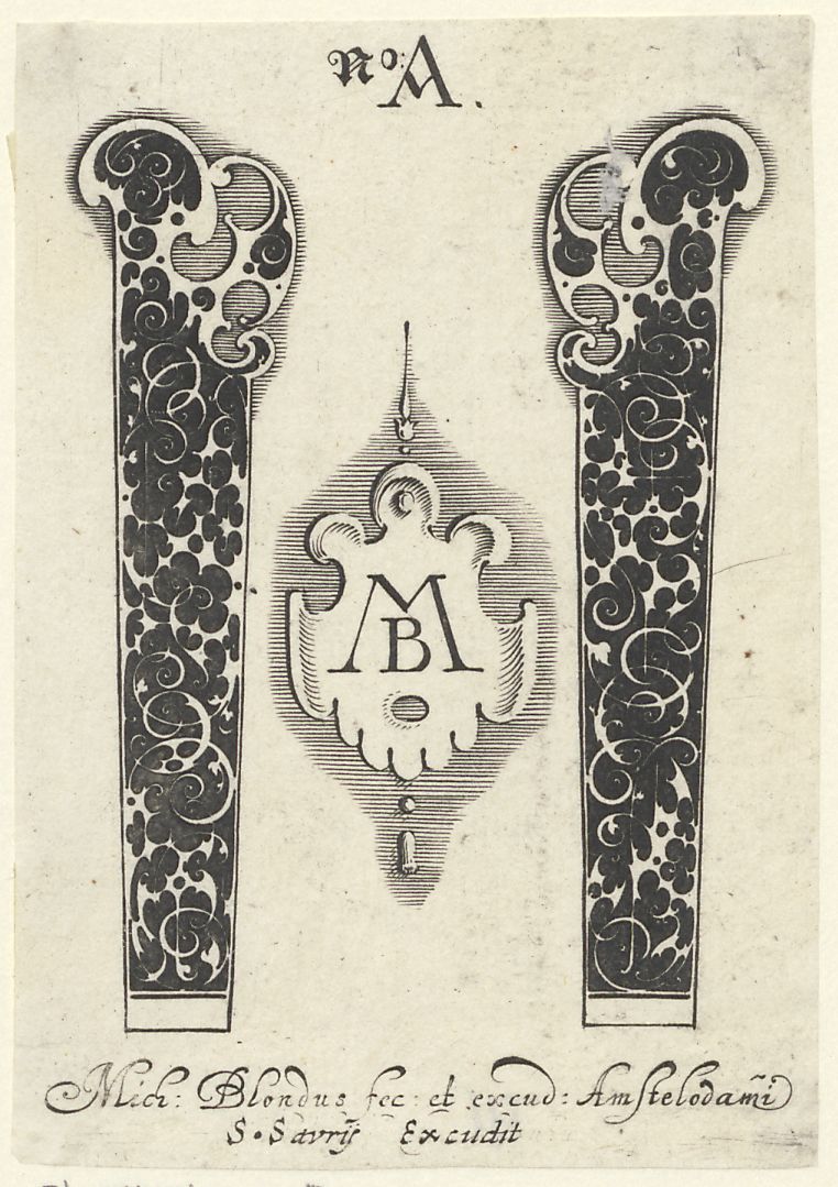 Two ornamental knife handles