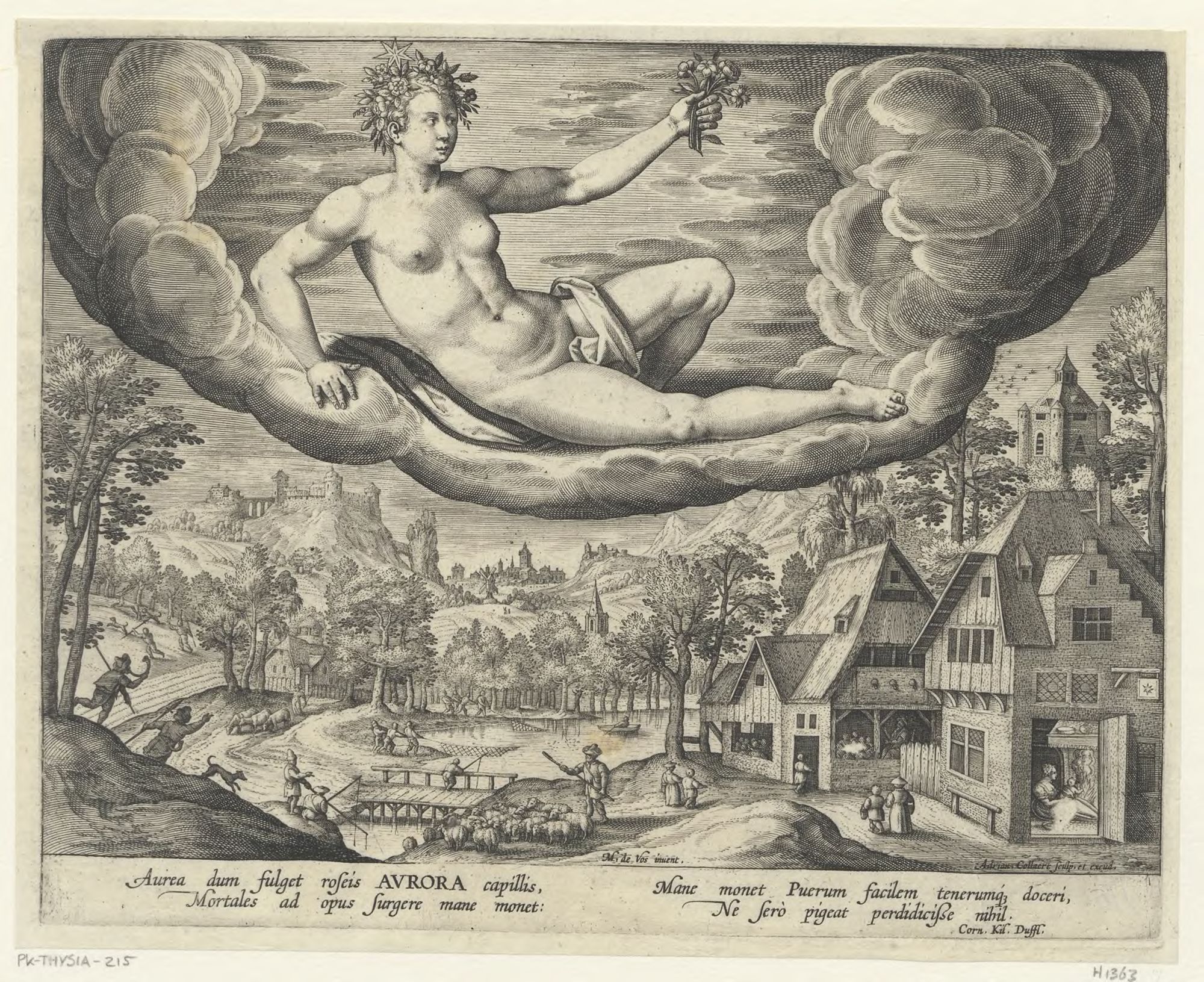 Collaert, Adriaen, (-1618), (printmaker), The four times of day: Dawn