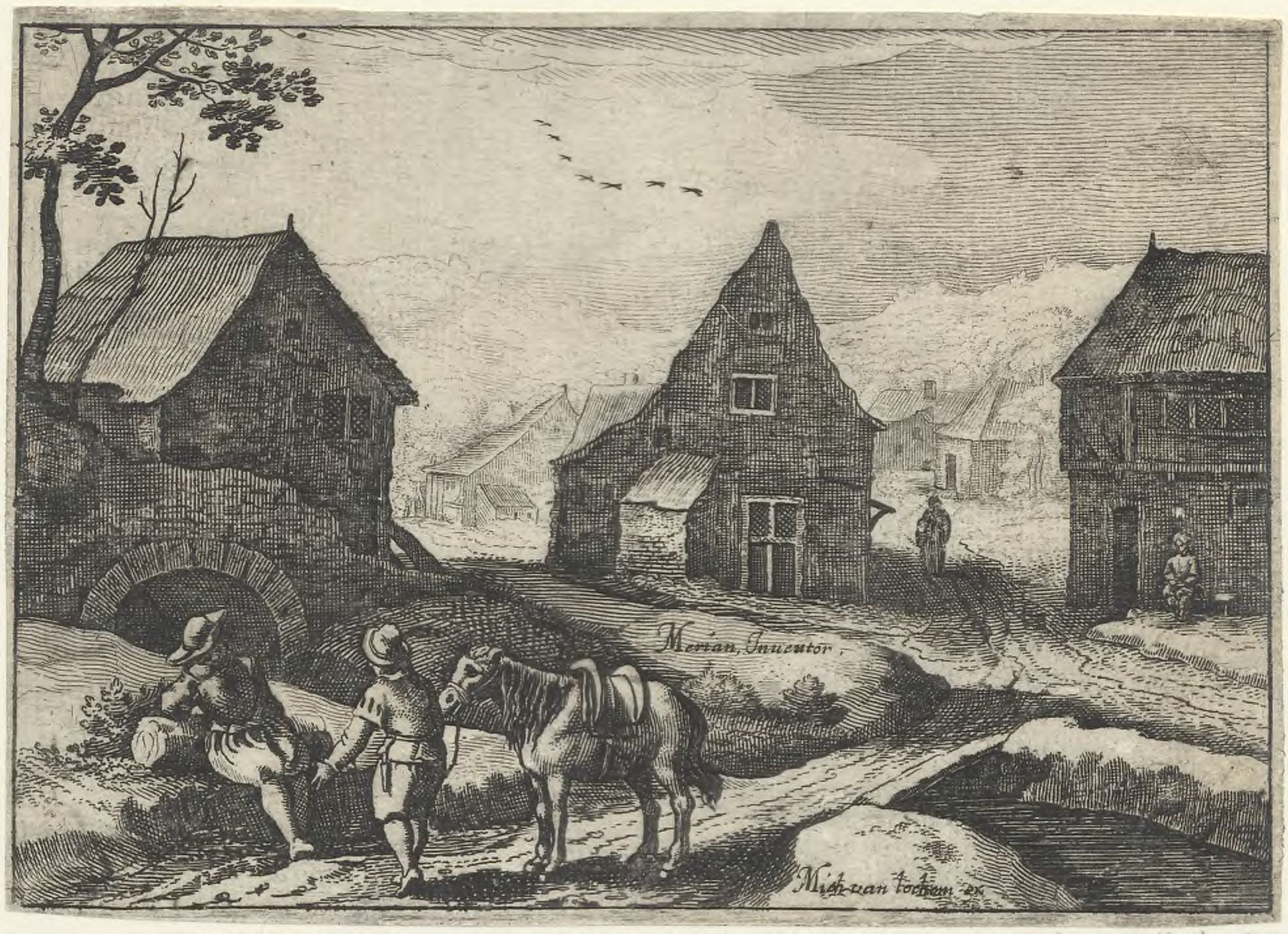 View of a rural village