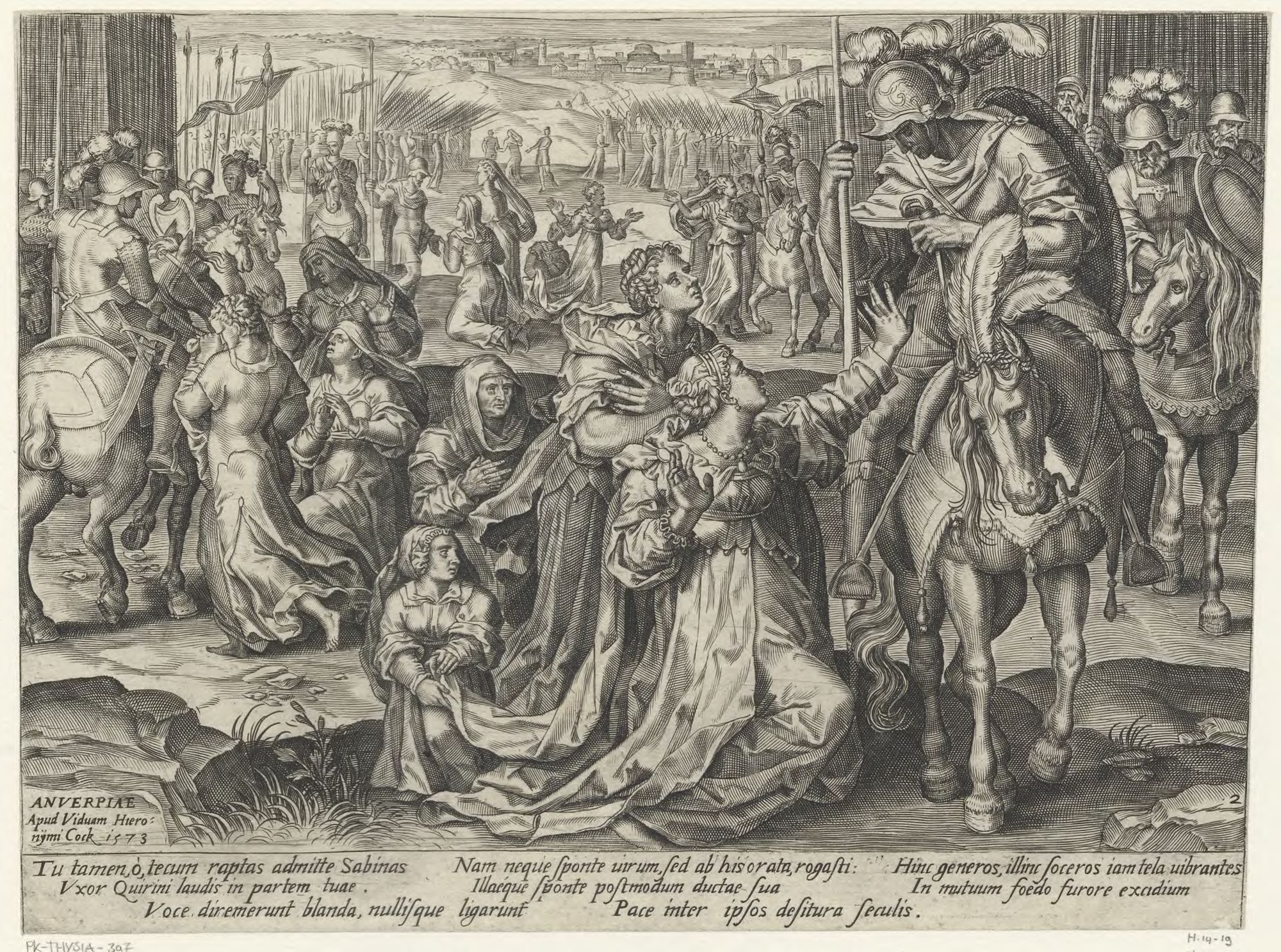 Famous Roman women: The mothers of the Sabine virgins making peace