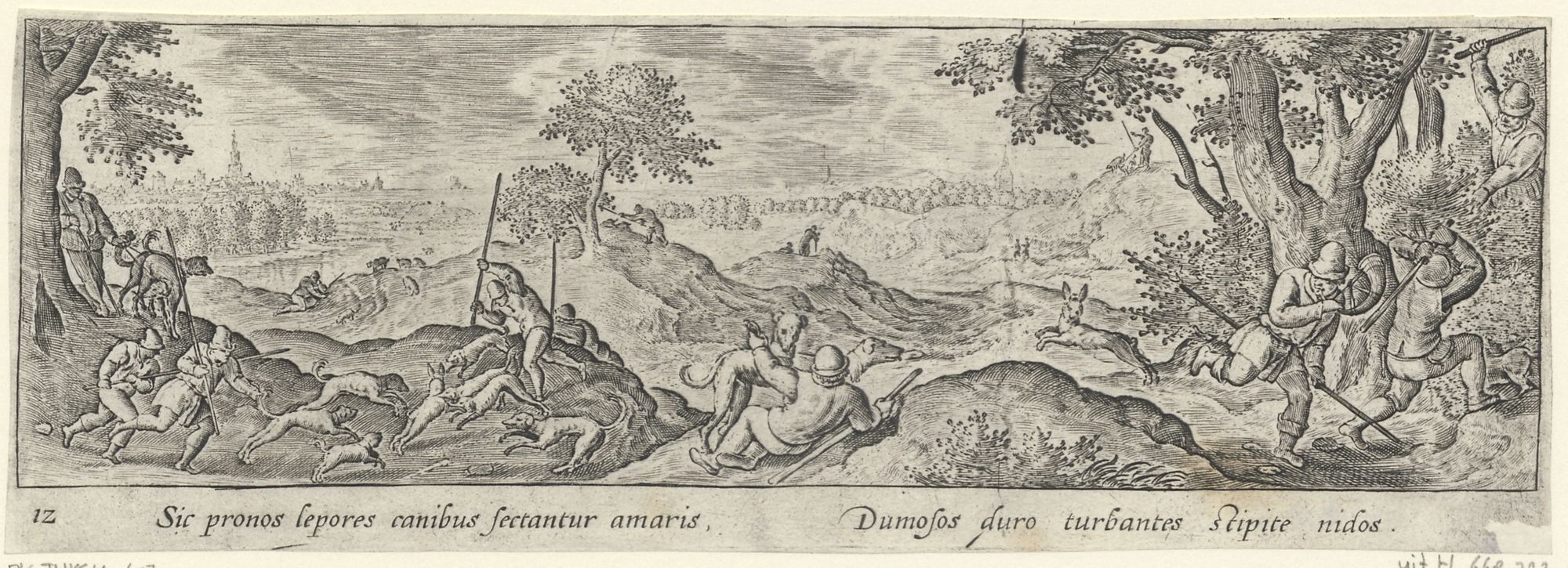 Venationis, piscationis, et aucupii typi: Hare hunt