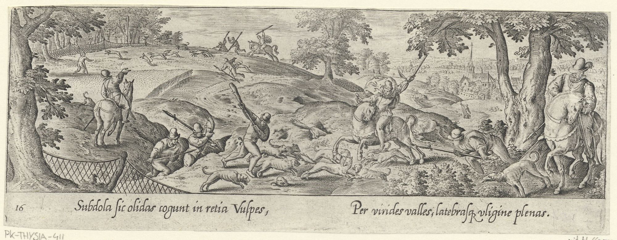 Venationis, piscationis, et aucupii typi: Fox hunt