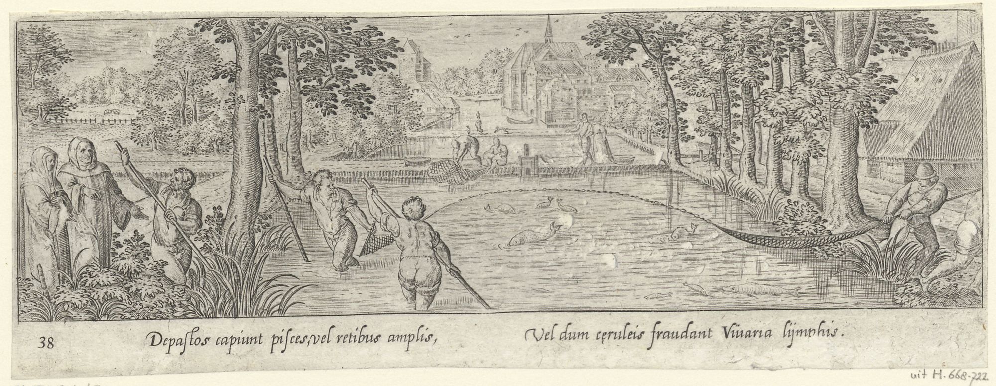 Venationis, piscationis, et aucupii typi: Fishing for mackerels