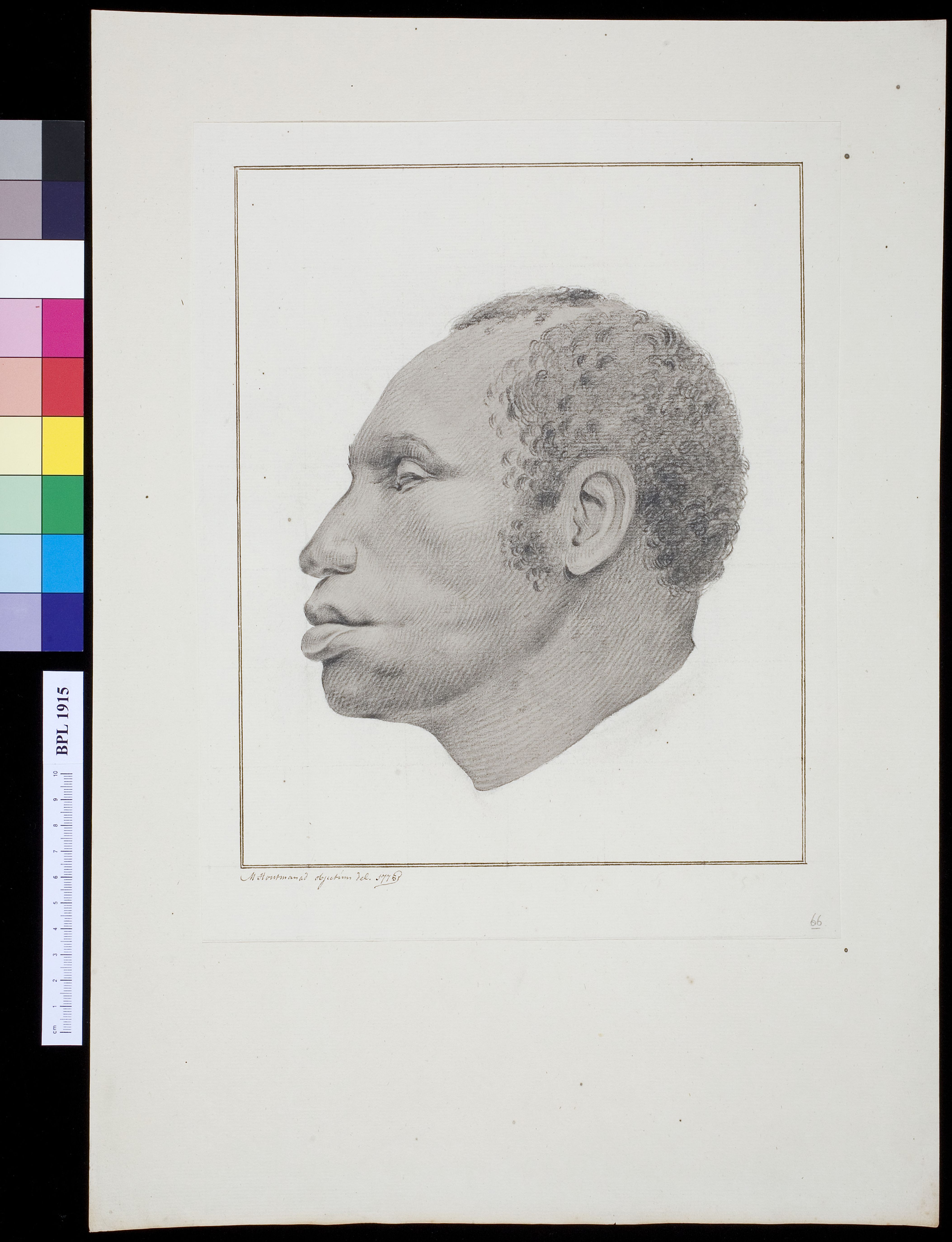 Head of a black man