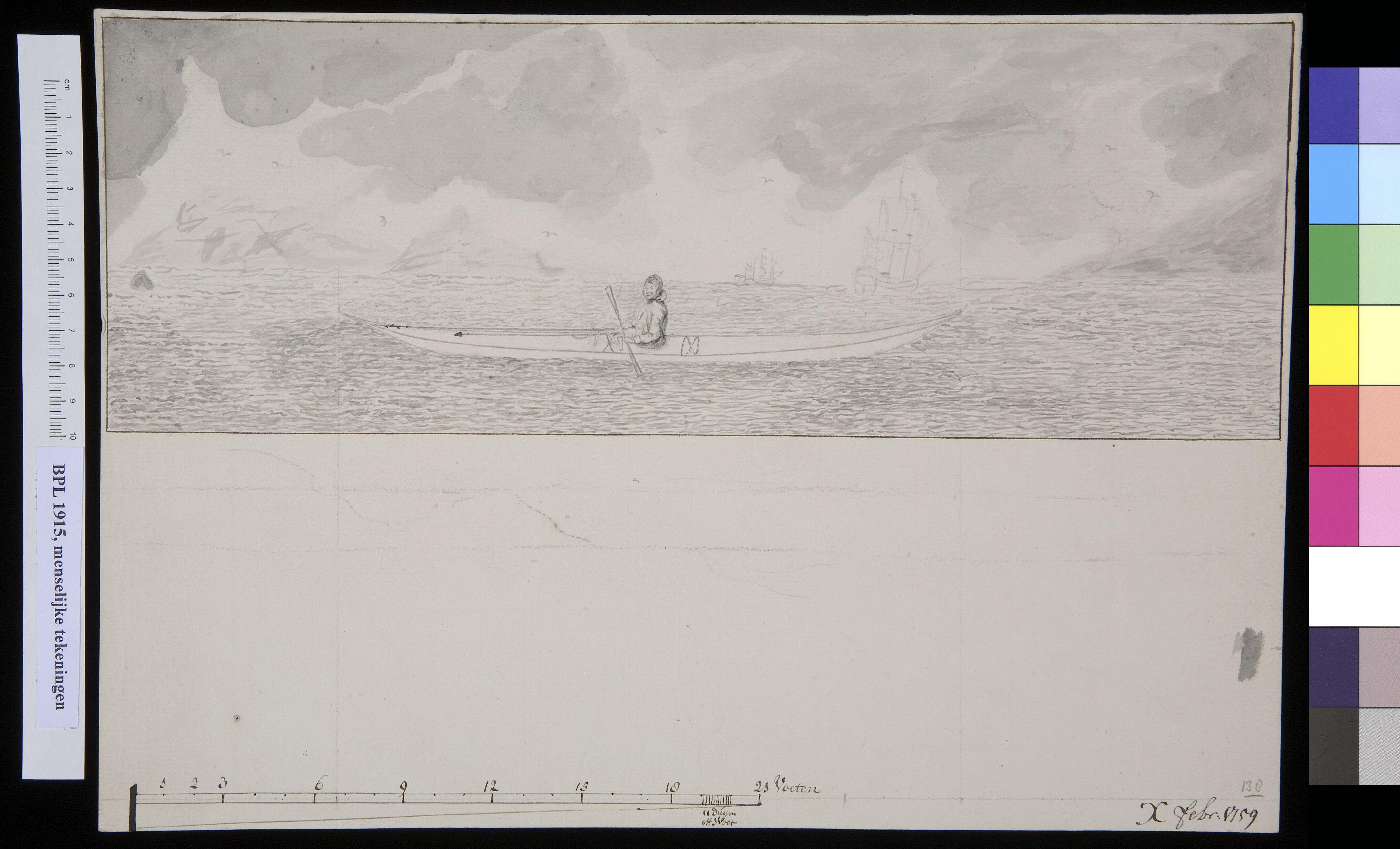 Man in a kayak (Greenland?)
