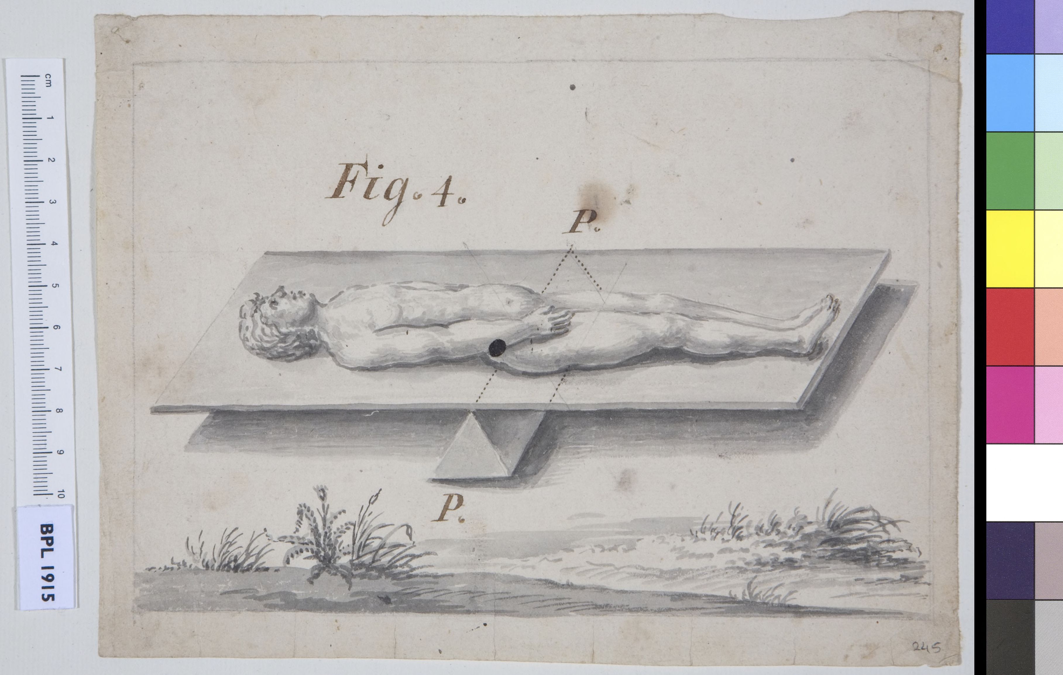 Man balancing on a shelf