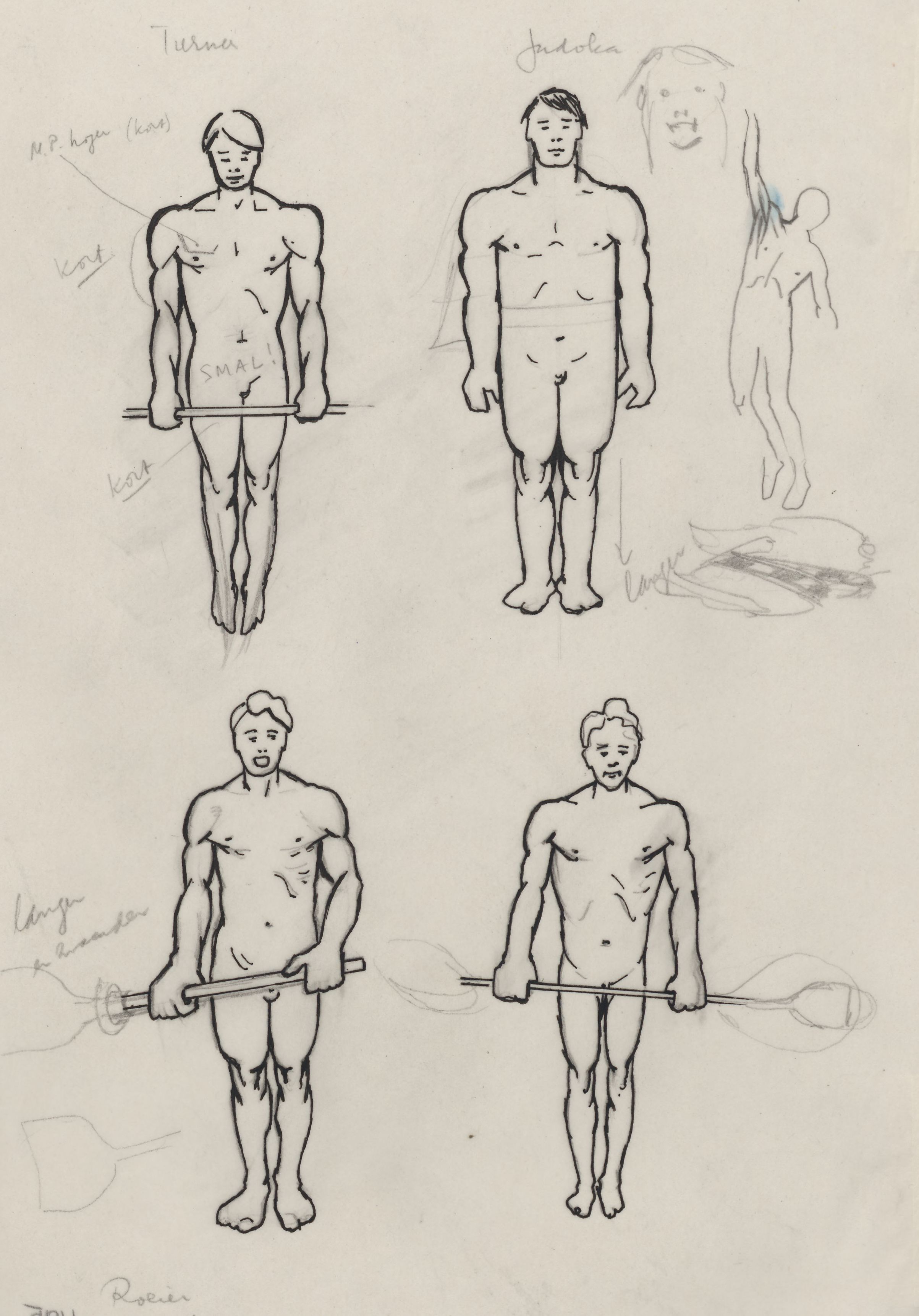 Physique of sporting figures