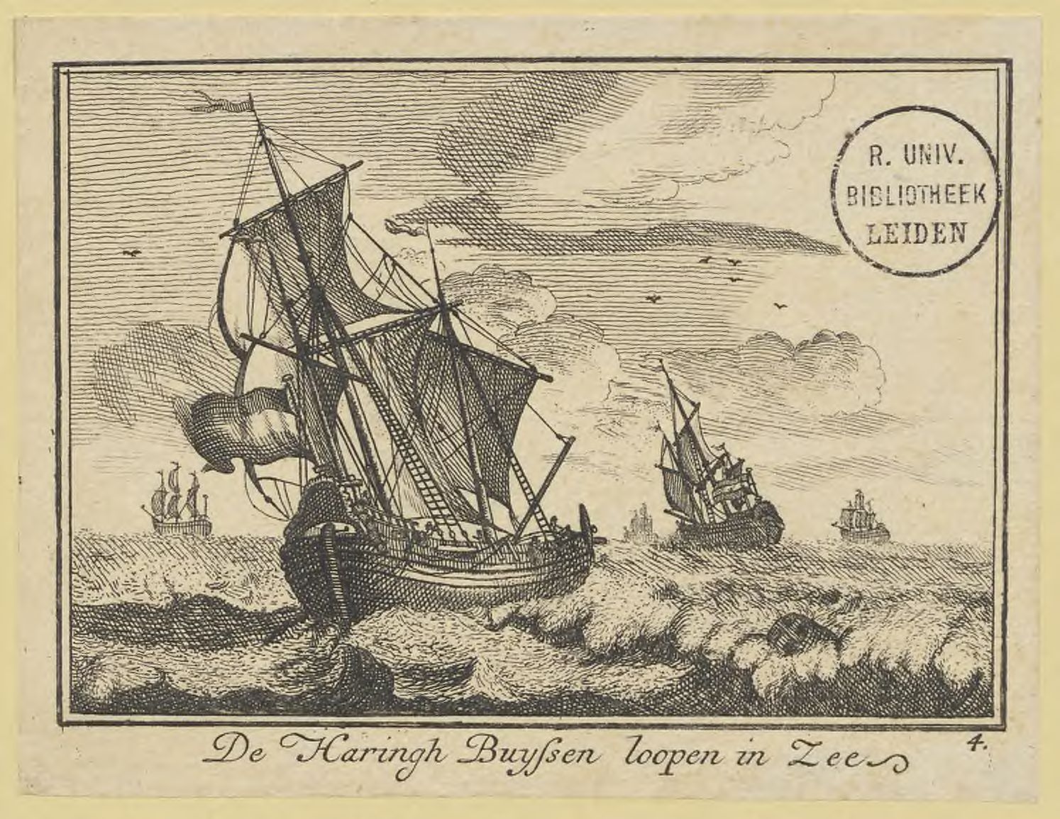 De Haringh Buyssen loopen in Zee /